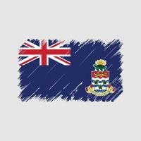 caymanöarna flagga penseldrag. National flagga vektor