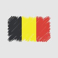 belgische flagge pinselstriche. Nationalflagge vektor