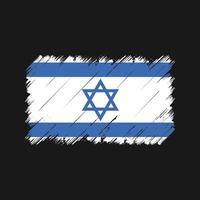 Pinselstriche der israelischen Flagge. Nationalflagge vektor