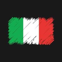 Italiens flagga penseldrag. National flagga vektor