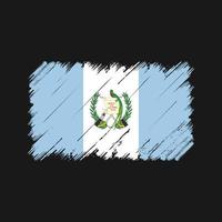 guatemala flag pinselstriche. Nationalflagge vektor