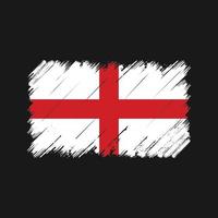 Englands flagga penseldrag. National flagga vektor