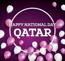 glad nationaldag qatar. vektor