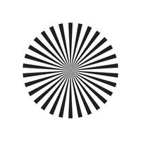 eps10 schwarzes Vektor-Starburst-Formsymbol isoliert auf weißem Hintergrund. Linienstrahlen-Symbol in einem einfachen, flachen, trendigen, modernen Stil für Ihr Website-Design, Logo und mobile Anwendung vektor