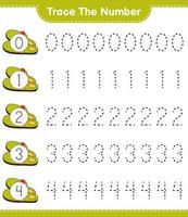 spåra numret. spårningsnummer med tofflor. pedagogiskt barnspel, utskrivbart kalkylblad, vektorillustration vektor