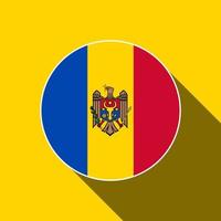 Land Moldawien. Moldawien-Flagge. Vektor-Illustration. vektor
