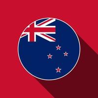 Land Neuseeland. Neuseeland-Flagge. Vektor-Illustration. vektor