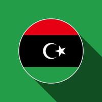 landet Libyen. libyens flagga. vektor illustration.