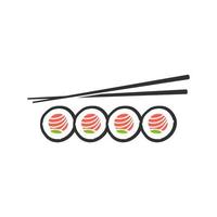 modern sushi logotyp vektor