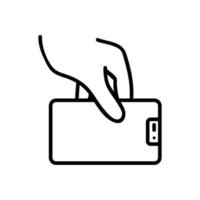 telefonsensor symbol vektor umriss illustration