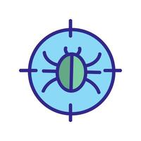 insekt kontroll ikon vektor. isolerade kontur symbol illustration vektor