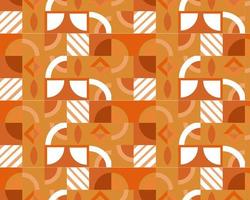 abstraktes geometrisches Muster. Hintergrund mit oranger Farbe vektor