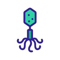 Bakterium-Icon-Vektor. isolierte kontursymbolillustration vektor