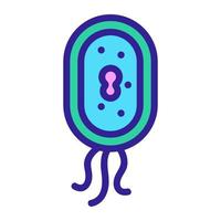 Bakterium-Icon-Vektor. isolierte kontursymbolillustration vektor