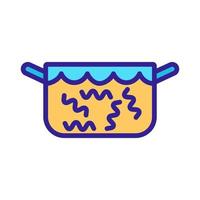 Pasta aus Weizen-Icon-Vektor. isolierte kontursymbolillustration vektor