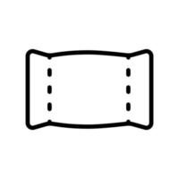 Symbolvektor für Plastikboxen. isolierte kontursymbolillustration vektor