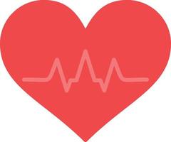 medicinsk hjärta platt ikon vektor