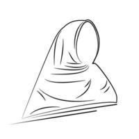 einfache Hijab-Design-Vektorillustration vektor