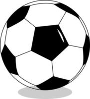 Ball-Symbol-Vektor-Illustration schwarz und weiß vektor