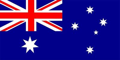 australien-flagge, nationalflagge des australien-vektors vektor