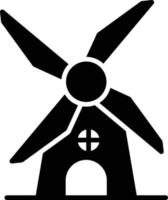 Mühlen-Glyphe-Symbol vektor