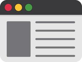 webbläsare platt ikon vektor