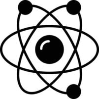 Atom-Glyphe-Symbol vektor