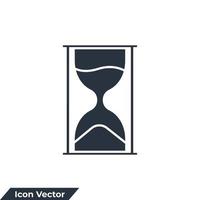 Sandglas-Symbol-Logo-Vektor-Illustration. Sanduhr-Symbolvorlage für Grafik- und Webdesign-Sammlung vektor
