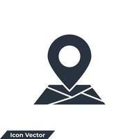 Standort-Symbol-Logo-Vektor-Illustration. Kartensymbolvorlage für Grafik- und Webdesign-Sammlung vektor