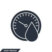 Hygrometer-Symbol-Logo-Vektor-Illustration. feuchtigkeitssymbolvorlage für grafik- und webdesignsammlung vektor