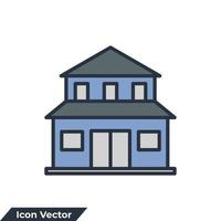 fastigheter egendom ikon logotyp vektor illustration. villa symbol mall för grafik och webbdesign samling