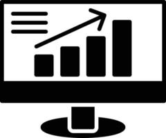 LCD-Wachstums-Glyphe-Symbol vektor