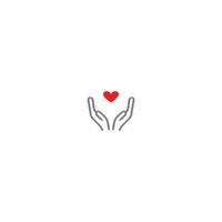 välgörenhet dag element logotyp design illustration vektor