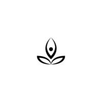meditation yoga ikon vektorillustration vektor