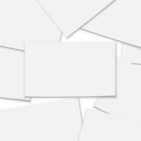 ein realistischer geschäftskredit - geschenkkarten-platzhalter-modell-stationäres layout mit schatteneffekten. abstrakte Karte mit schwarzen Visitenkartenmodellen auf weißem Hintergrund. vektor