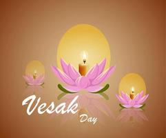 buddha purnima eller glad vesak dag vektor