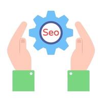 trendiges vektordesign des seo-managements vektor