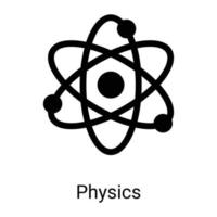 Atomliniensymbol isoliert auf weißem Hintergrund vektor