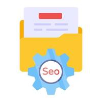 trendiges vektordesign des seo-managements vektor