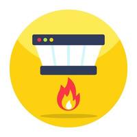 Premium-Download-Symbol des Feueralarms vektor