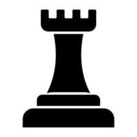 moderne Designikone der Schachfigur vektor