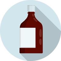 Verpackung von Tabletten. medizinisches Symbol für App. flache Abbildung. vektor