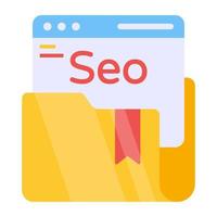 trendiges vektordesign des seo-managements vektor