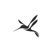 Kolibri-Symbol-Logo-Design vektor