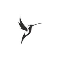 hummingbird ikon logotyp design vektor