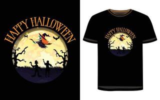 Halloween-T-Shirt-Design vektor