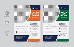 Business-Flyer-Layout-Vorlage im A4-Format. Vektor-Flyer-Vorlagen-Layout-Design. für Geschäftsbroschüren, Plakate, Geschäftsberichte, Prospekte, Zeitschriften oder Buchumschläge vektor