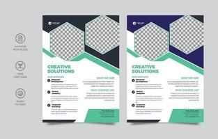 Business-Flyer-Layout-Vorlage im A4-Format. Vektor-Flyer-Vorlagen-Layout-Design. für Geschäftsbroschüren, Plakate, Geschäftsberichte, Prospekte, Zeitschriften oder Buchumschläge vektor