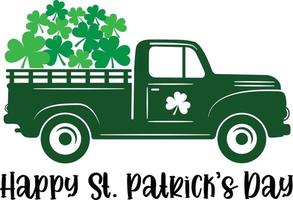 happy st patricks day truck 2 vektor