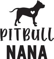 Pitbull Nana Hundedatei vektor